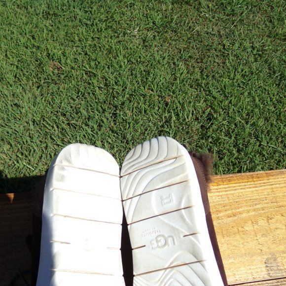 UGG KIDS 1018455K BROWN SUEDE LACE UP OBIE WATERPROOF SHOES BIG KIDS SIZE 6 - Picture 10 of 10